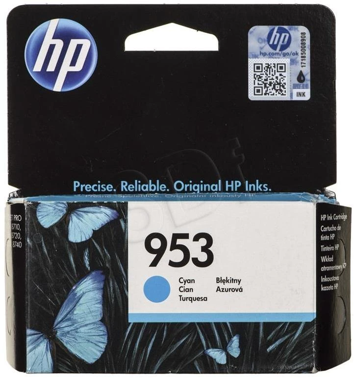 Hewlett Packard (HP) HP 953 mėlynas F6U12AE Instant Ink