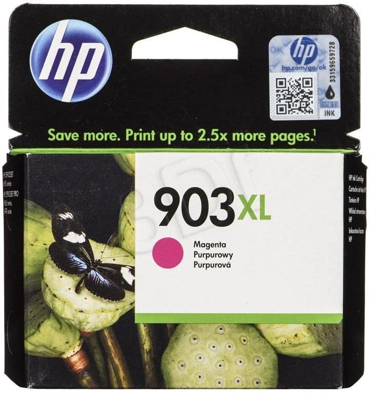 Hewlett Packard (HP) HP 903XL didelio našumo purpurinė originali rašalo kasetė (825 puslapiai)