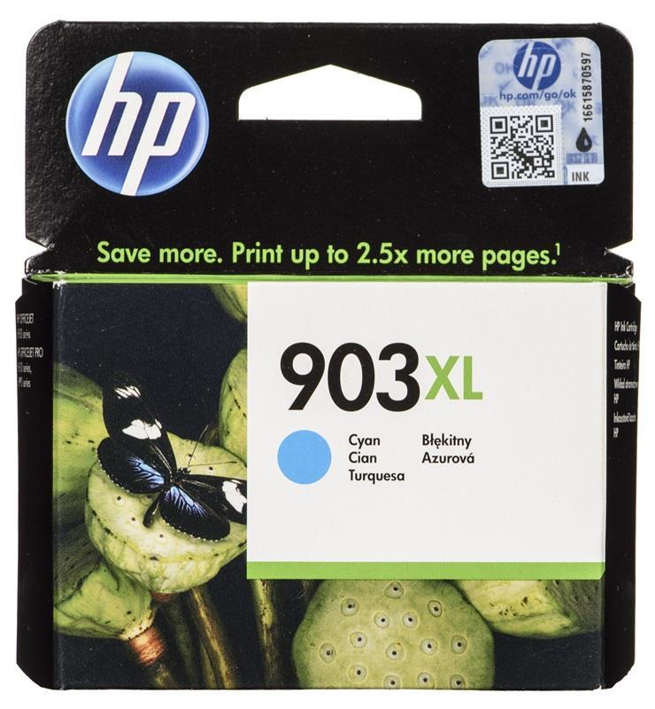 Hewlett Packard (HP) HP 903XL didelės našumo žalsvai mėlyna originali rašalo kasetė (825 puslapiai)
