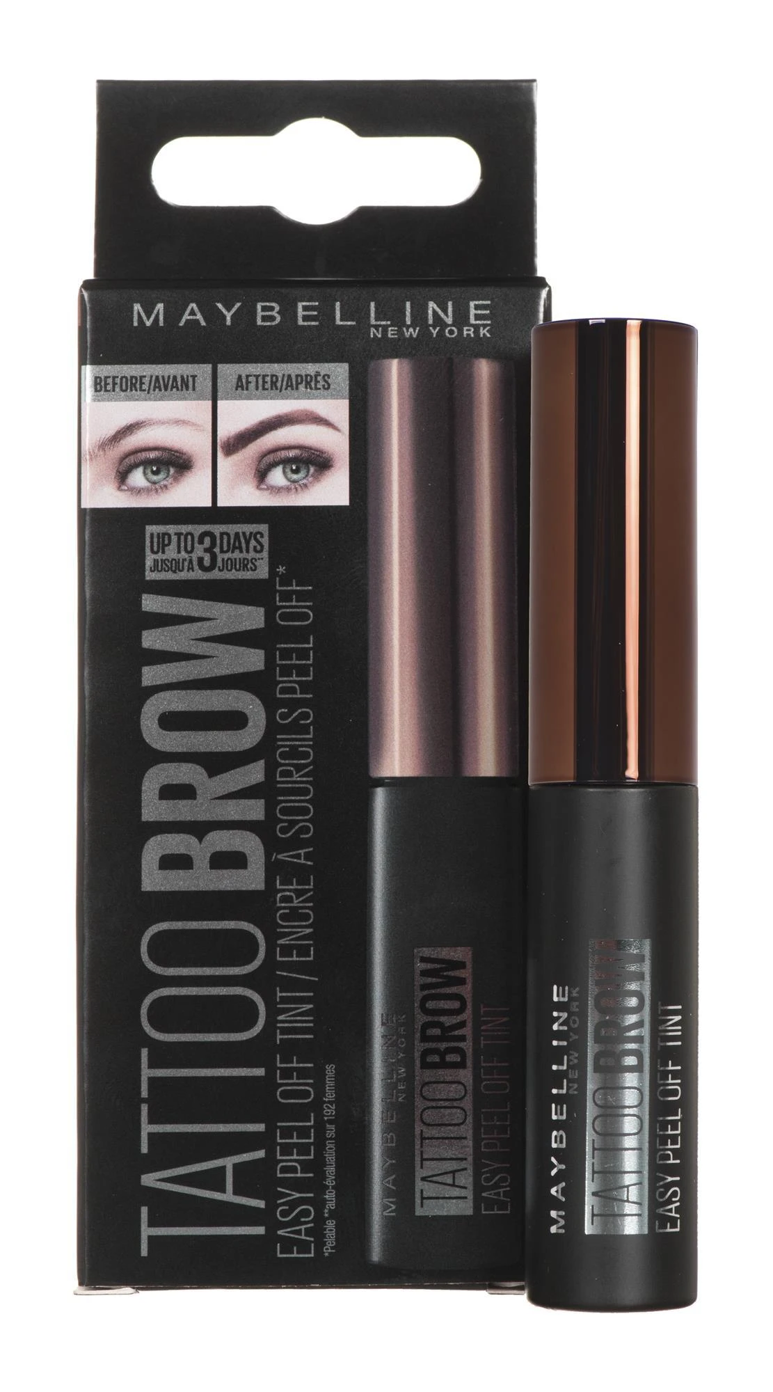 Maybelline MAYB TATTOO BROW GELTINT ilgalaikis antakių gelis #2 medium ruda 5GRM