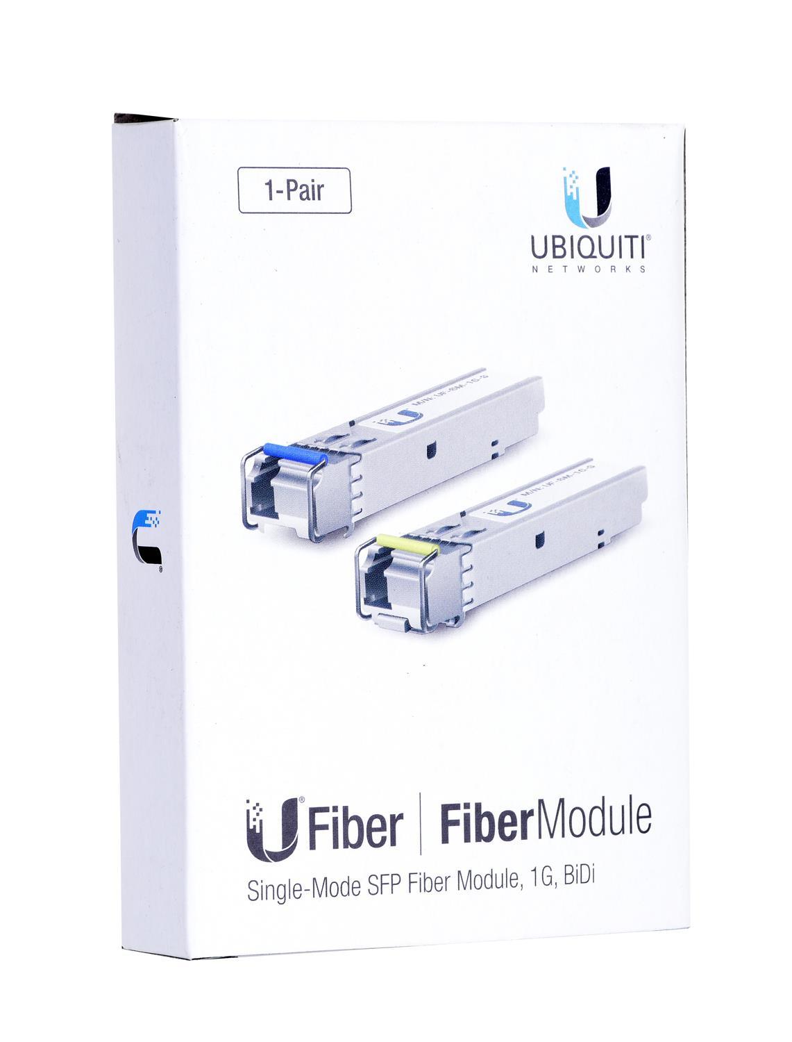 Maršrutizatorius UBIQUITI UF-SM-1G-S Ubiquiti UF-SM-1G-S 1.25Gbps SFP 1xLC (Single-Mode) 1310/1550nm BiDi 3km - Pair
