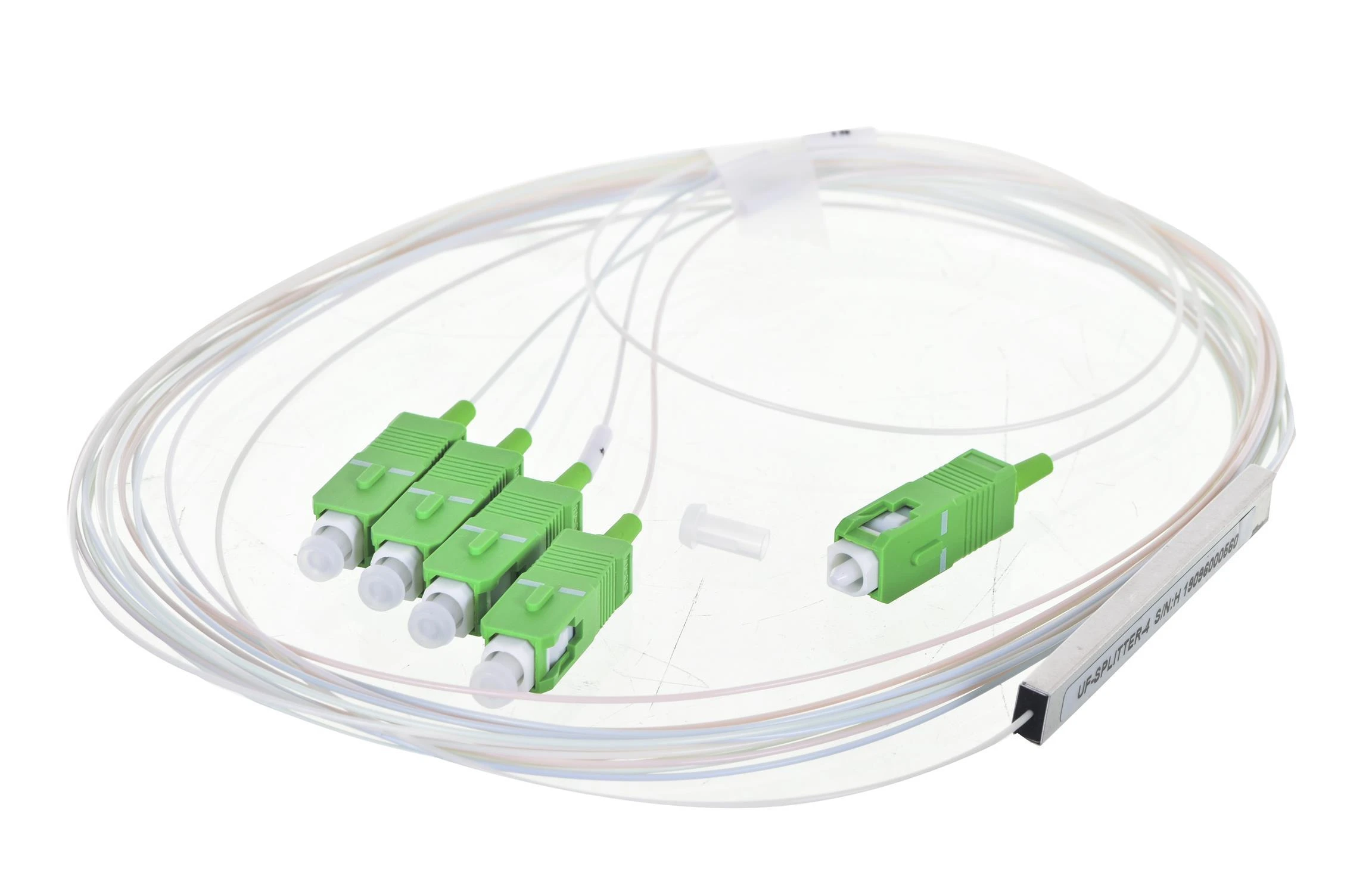 UBIQUITI UF-SPLITTER-4 UFIBER 1:4 SPLITTER SC/APC G.657A1 900UM 1,5 m PLIENINIS VAMZDIS