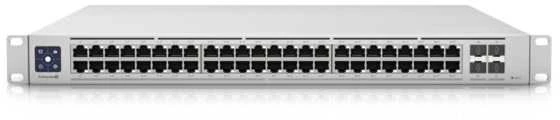 Ubiquiti | Switch Enterprise 48 PoE | USW-Enterprise-48-PoE | Tvarkoma L3 | Montuojamas ant stovo | Gigabit Ethernet (vario) jungtys kiekis 48 (100MbE/1GbE/2.5GbE) | SFP+ jungtys kiekis 4 | PoE+ jungtys kiekis 48 | Maitinimo tipas AC/DC, vidinis, 100-240V, max 10A, 750W