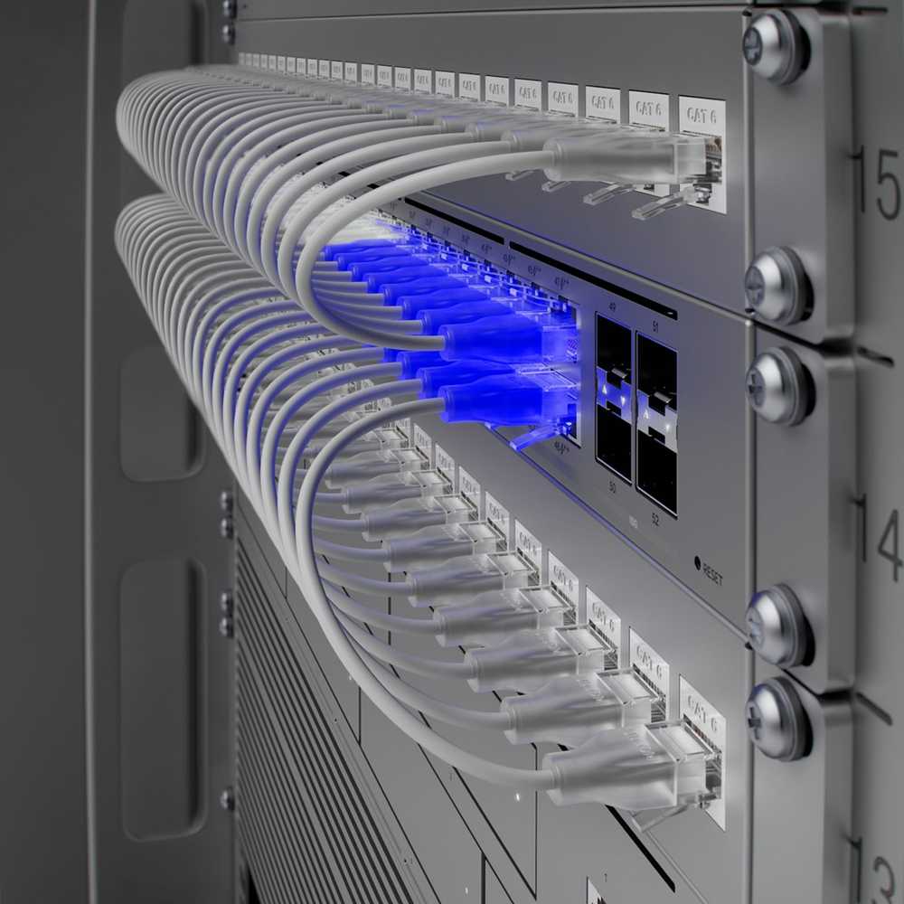 Šakotuvas UBIQUITI USW-Pro-Max-48-PoE jungiklis eterinis apšvietimas 16x RJ45 2.5Gbps 32x RJ45 1000Mbps 4x SFP+ L3 720W PoE