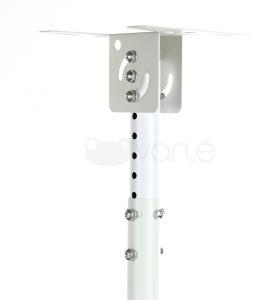 ART RAMP P-107W ART laikiklis P-107W, 47-76cm iki projektoriaus baltas 15KG Tvirtinimas prie lubinio laikiklio
