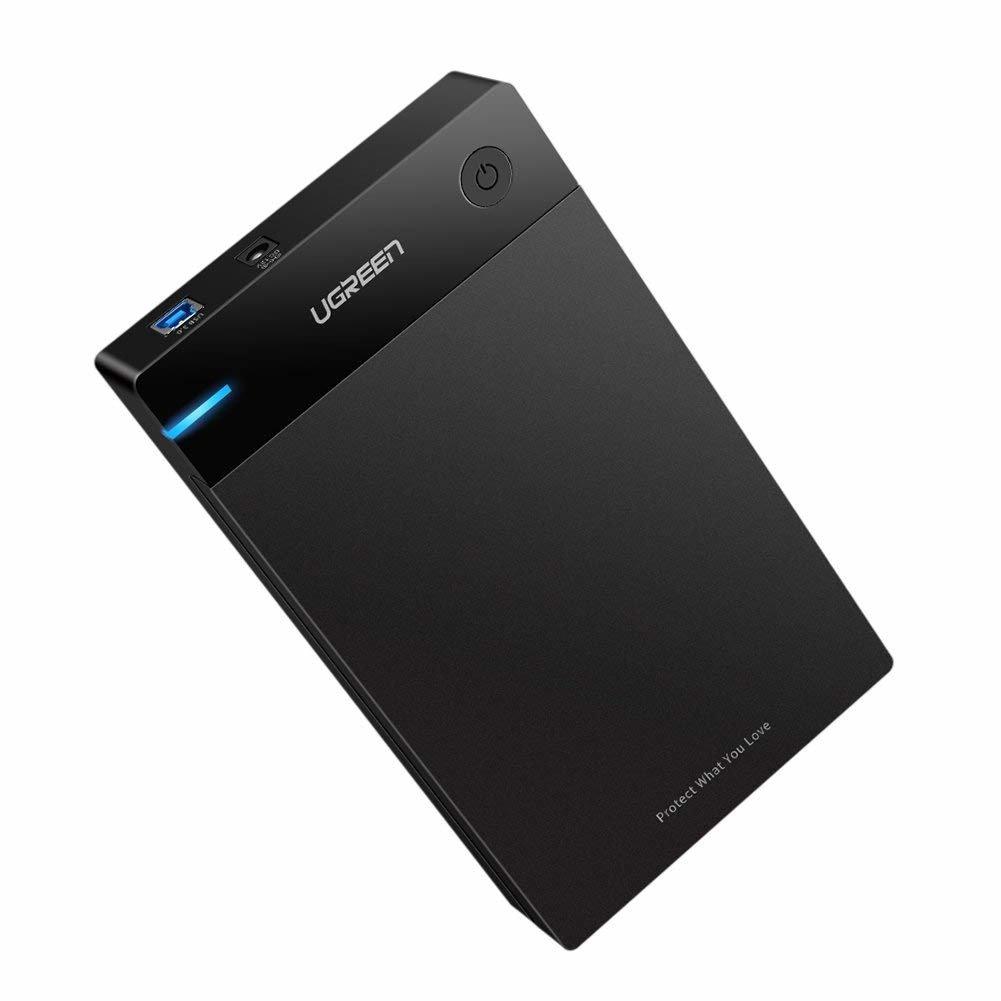 UGREEN nešiojamas išorinis HDD korpusas 3.5" / 2.5" SATA SSD/HDD, USB 3.0, SATA III, UASP, 5 Gb/s (50422)