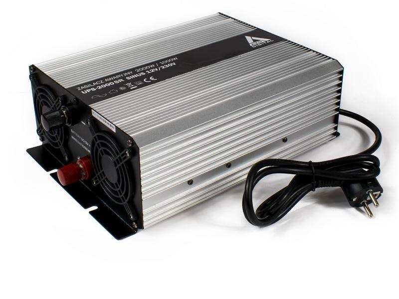Nepertraukiamas maitinimo šaltinis (UPS + AVR) AZO Digital 12V UPS-2000SR Sinus 2000W/1000W 12V/230V