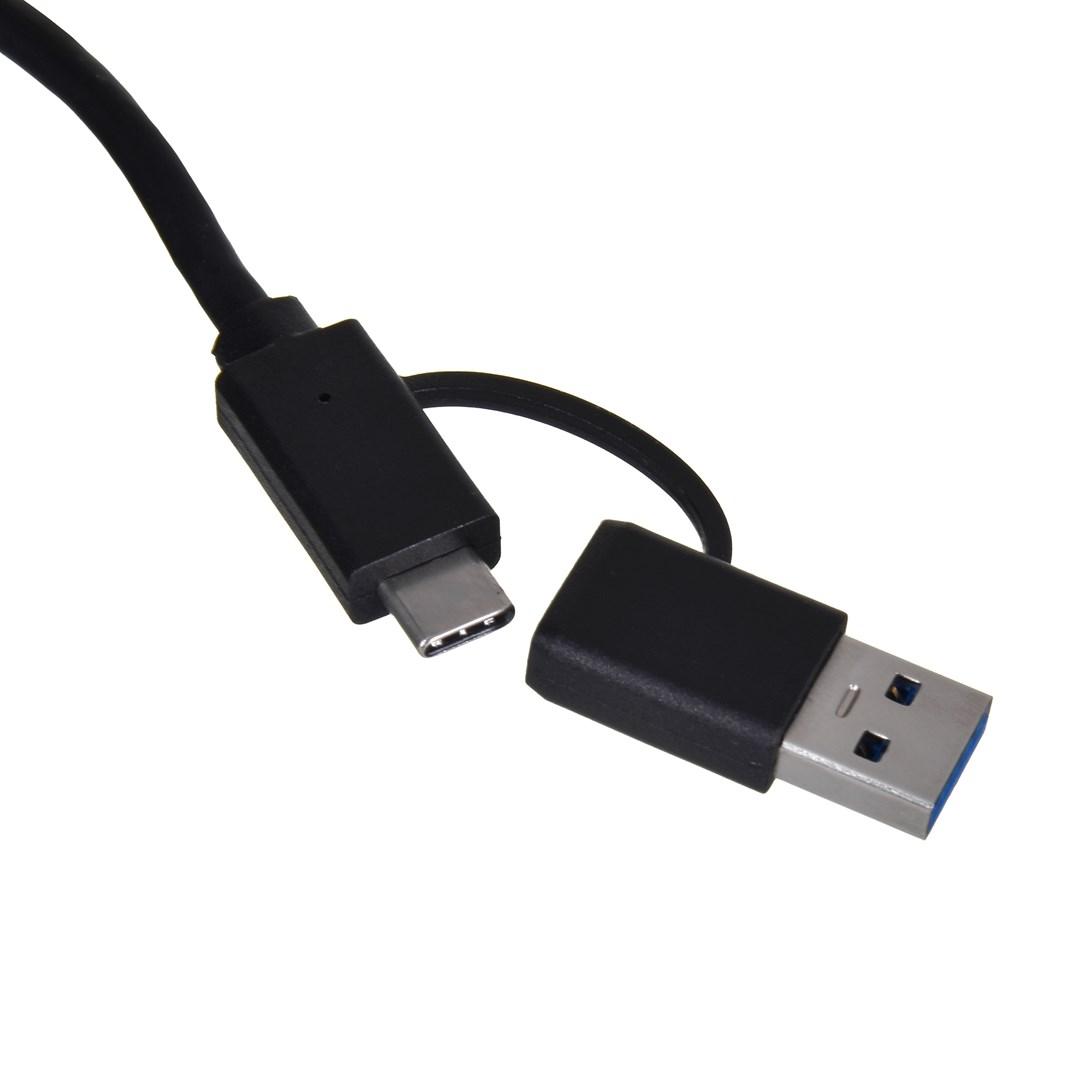Tinklo Adapteris - UNITEK U1313C USB-A/USB-C Į RJ-45 2.5 Gbit Pilkas