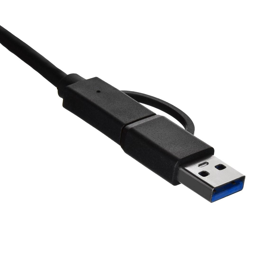 Tinklo Adapteris - UNITEK U1313C USB-A/USB-C Į RJ-45 2.5 Gbit Pilkas