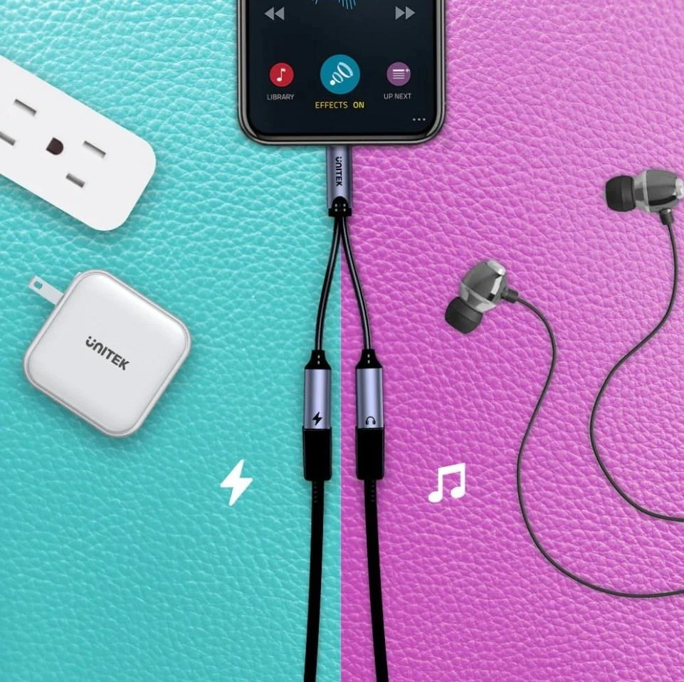 UNITEK ADAPTERIS USB-C - 2X USB-C, 18W, AU