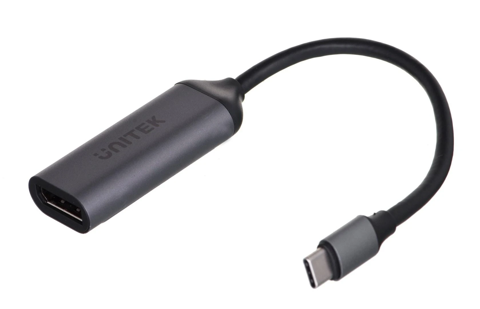UNITEK V1415C ADAPTERIS USB-C – DisplayPort 1.4 8K 60Hz 15cm ALU