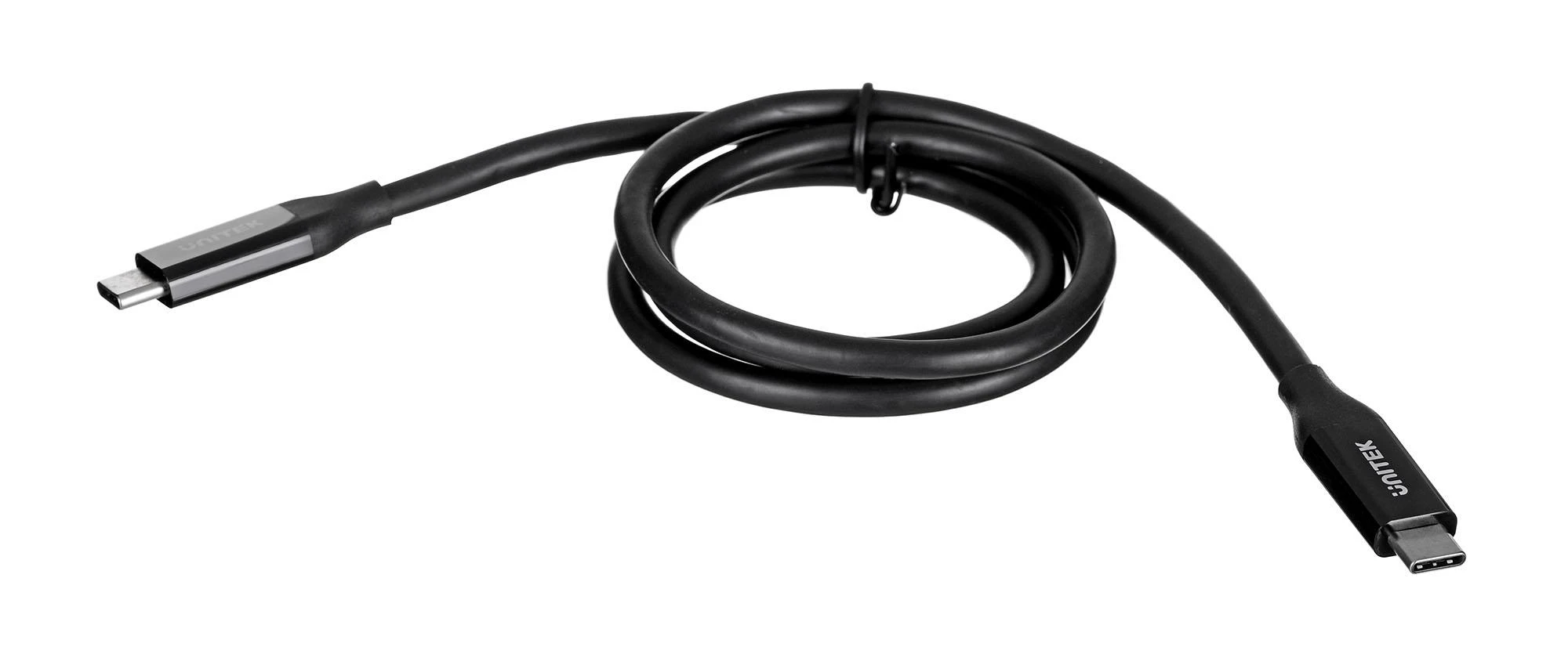 UNITEK C14100BK-0,8M kabelis USB-C 4.0 PD 100W 40Gbps 8K 0,8m