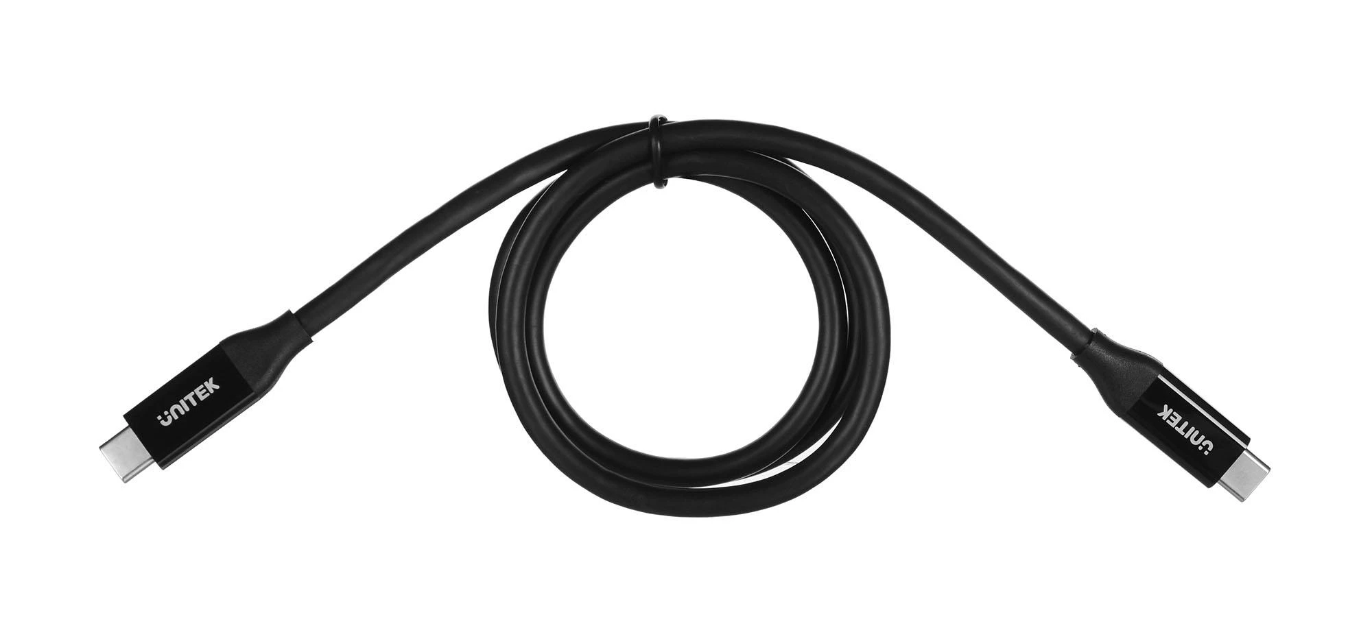 UNITEK C14100BK-0,8M kabelis USB-C 4.0 PD 100W 40Gbps 8K 0,8m