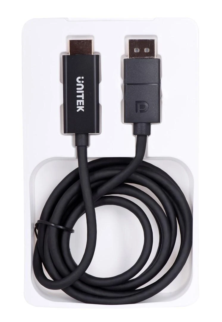 UNITEK V1608A KABELIO ADAPTERIS DisplayPort 1.2 – HDMI 2.0 4K 60HZ 1.8m