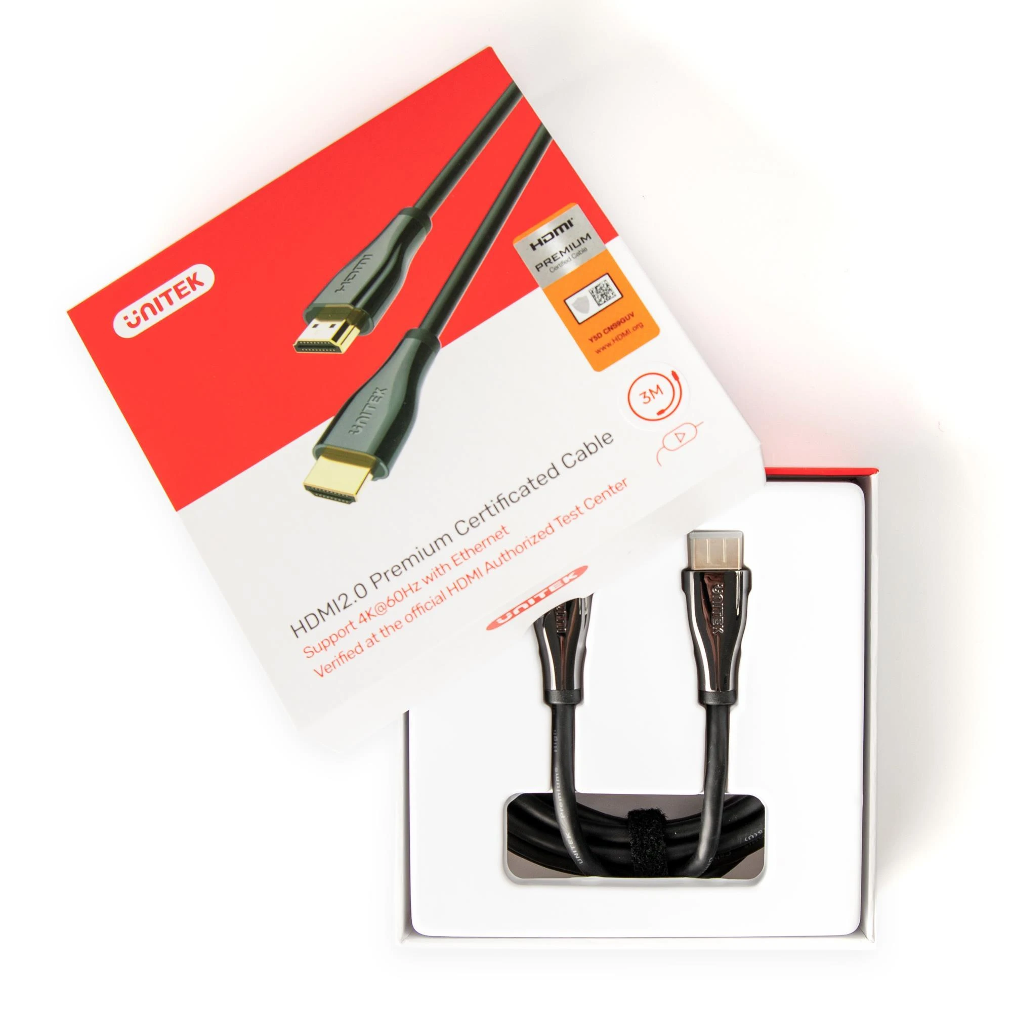 Unitek HDMI 2.0 kabelis atviroje pakuotėje