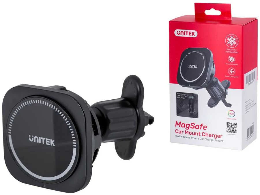 Unitek Įkroviklis automobilinis pakrovėjas 38 W, MagSafe laikiklis