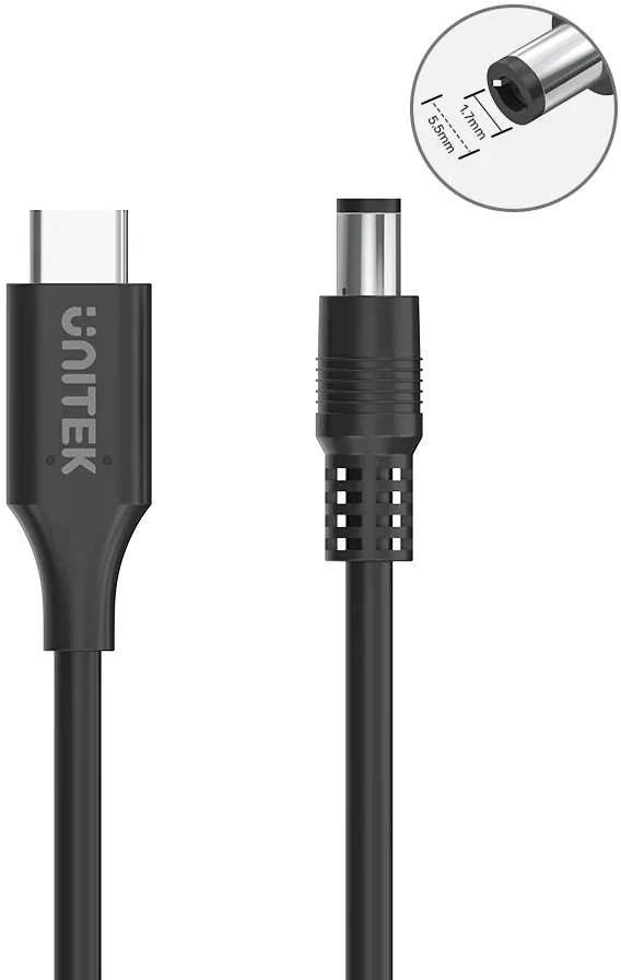Unitek Kabelis maitinimo blokas Acer 65W nešiojamam kompiuteriui USB-C - DC5.5