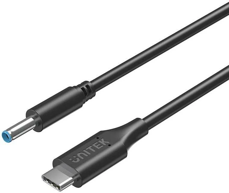 Unitek Kabelis maitinimo šaltinis HP 65W nešiojamam USB-C - DC4.5mm