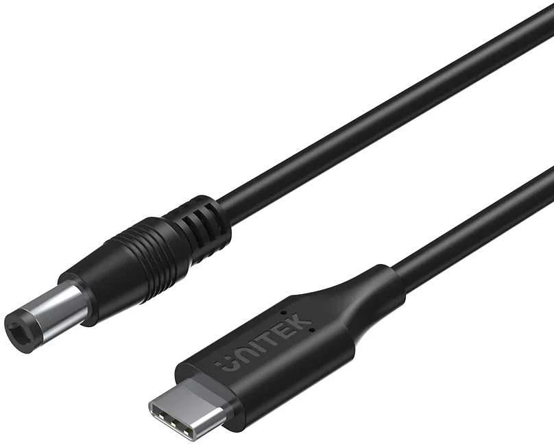 Unitek Kabelis nešiojamojo kompiuterio maitinimo šaltinis 65W USB-C - DC5.5mm