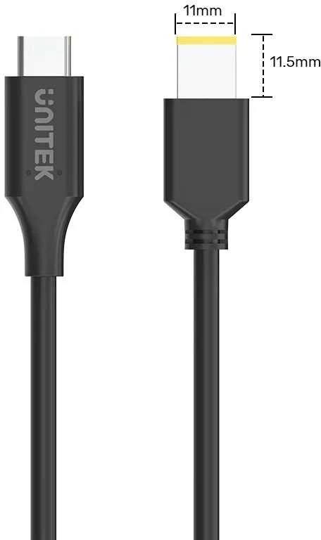 Unitek maitinimo laidas Lenovo 65W USB-C - DC11*4.5mm
