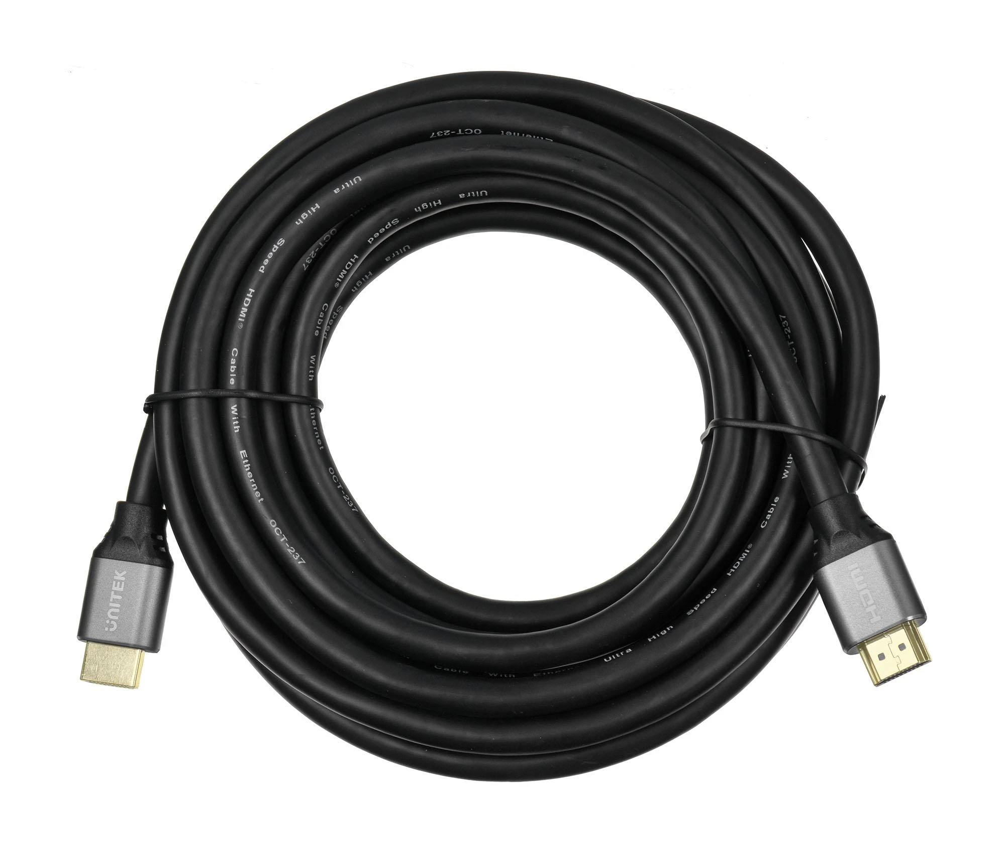 UNITEK 5m HDMI 2.1 laidas su metalinėmis jungtimis