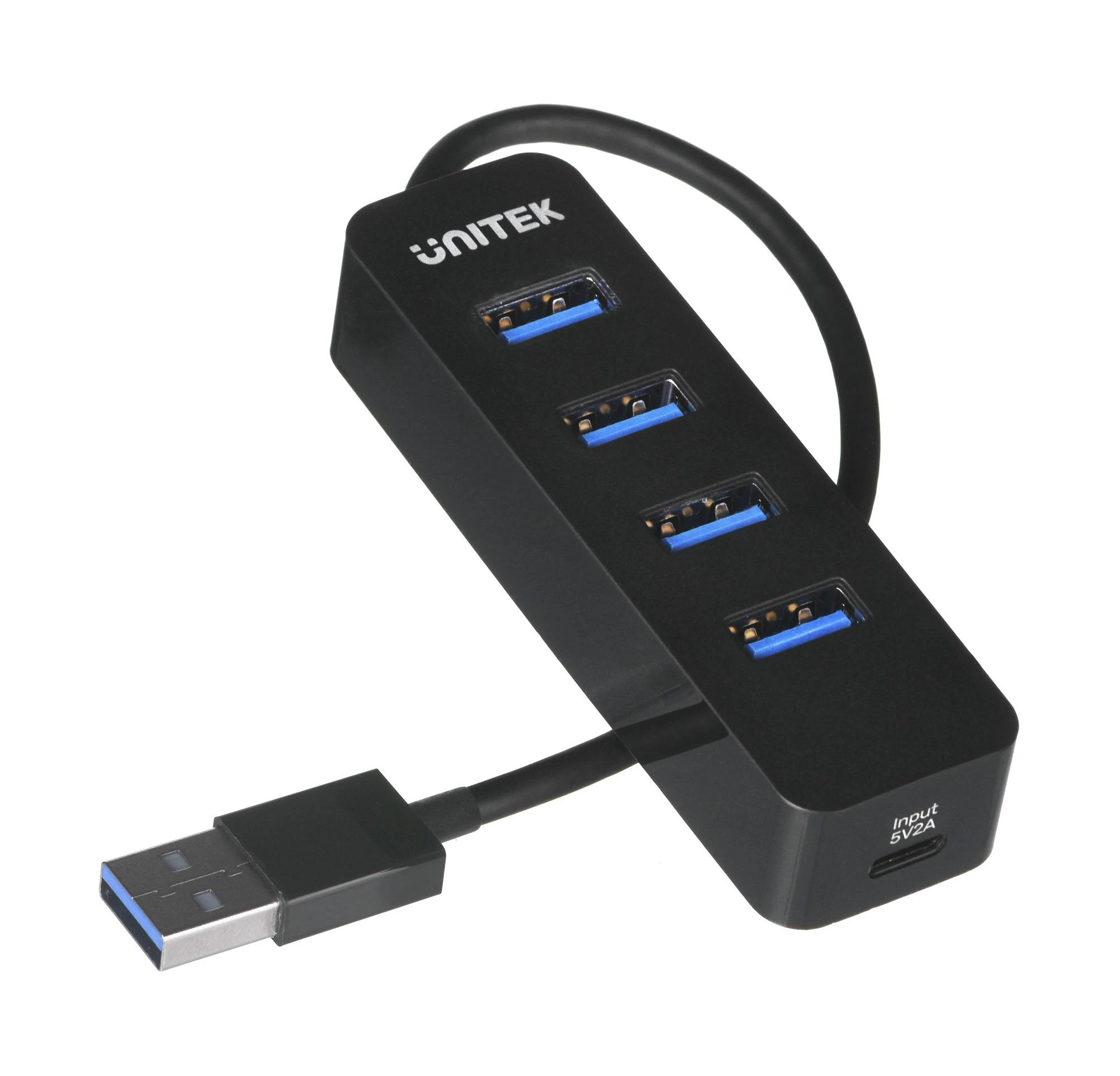 USB Hub - UNITEK H1117A 4-Port USB 3.1 Aktyvus 10W Juodas