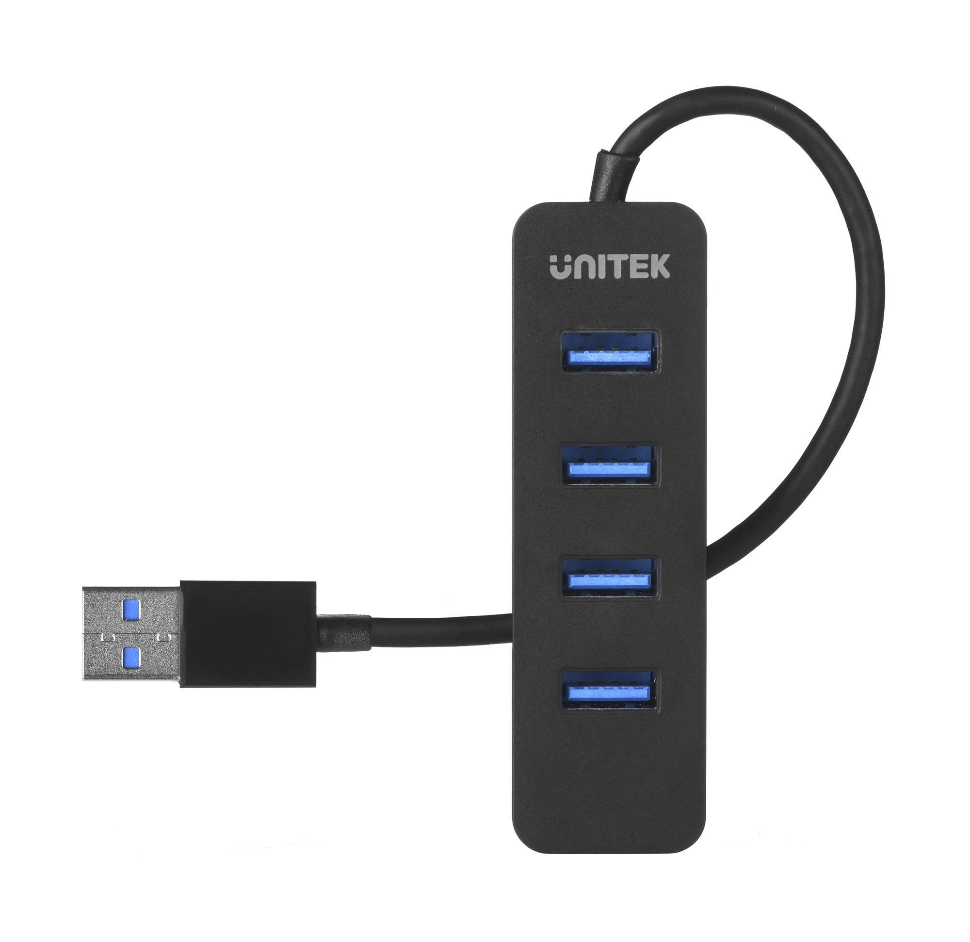 USB Hub - UNITEK H1117A 4-Port USB 3.1 Aktyvus 10W Juodas