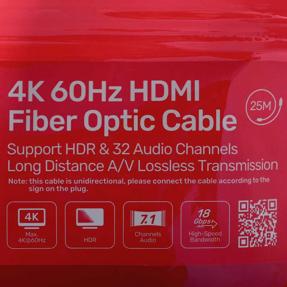 UNITEK C11072BK-25M optinis kabelis HDMI 2.1 AOC 4K 60Hz 25m
