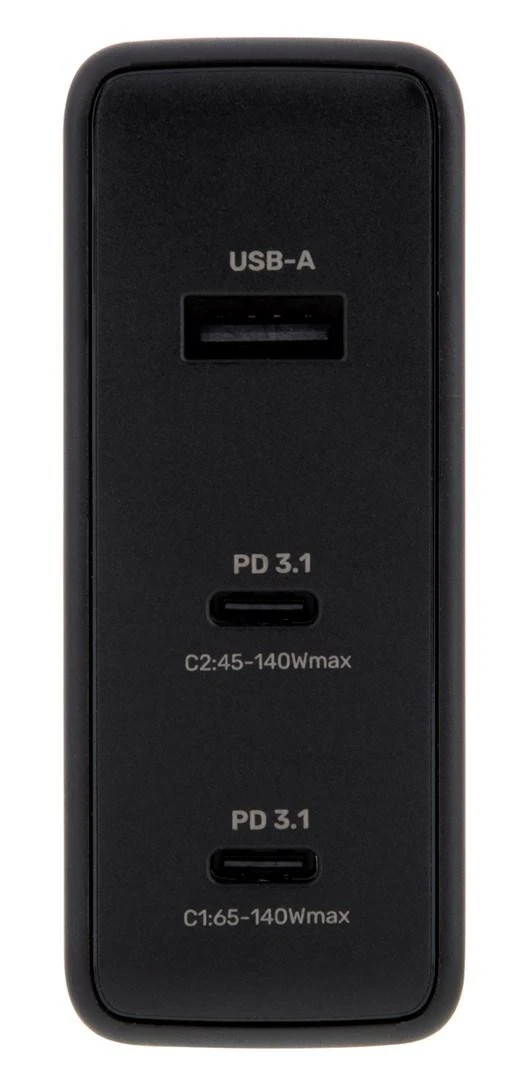 UNITEK CHARGER P1115A GaN 2x USB-C 1x USB-A PD 140W Juodas
