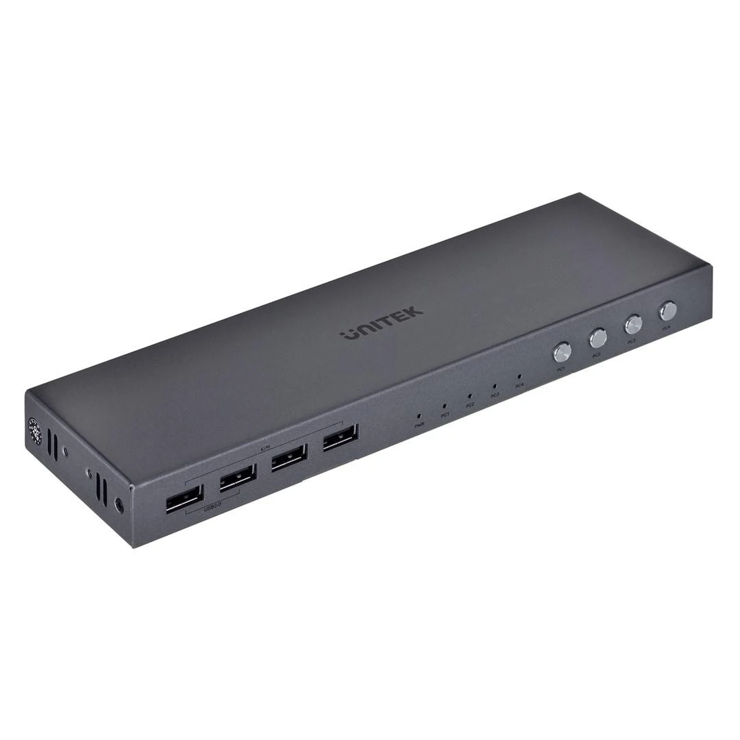 Unitek KVM jungiklis su USB prievadais ir valdymo mygtukais