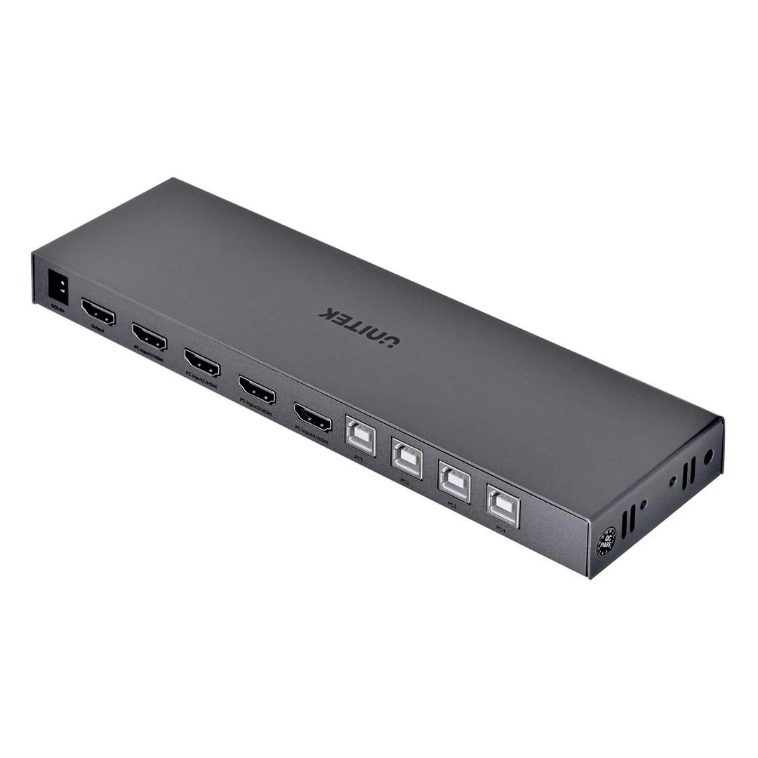 Unitek KVM Switch 4K HDMI 2.0 4-in 1-out +USB