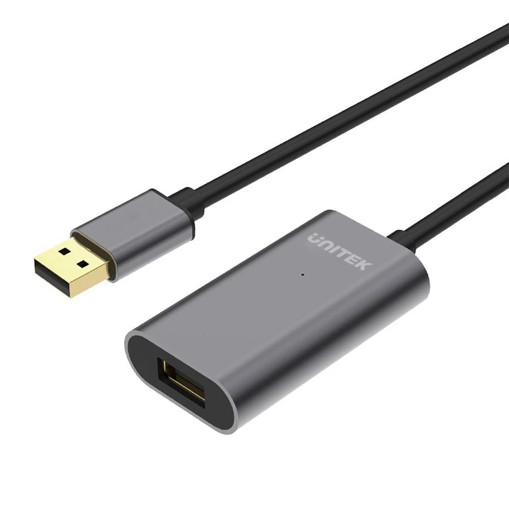 UNITEK Y-271 Unitek Cable USB 2.0 Active Extension, 5m, Alu., Y-271