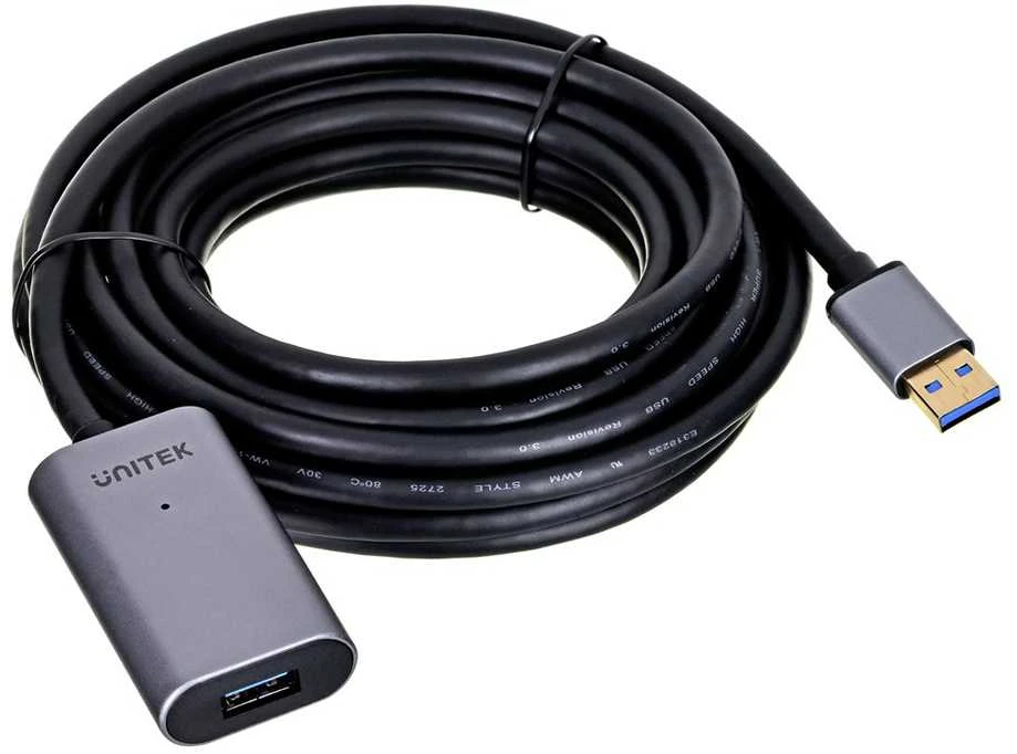UNITEK Y-3004 Unitek Cable USB 3.0 Active Extension, 5m, Alu., Y-3004