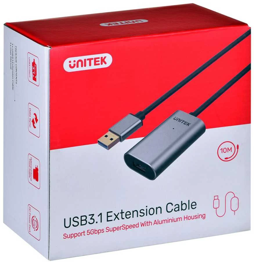 Kabelis UNITEK Y-3005 USB 3.0 Extension Cable 10M