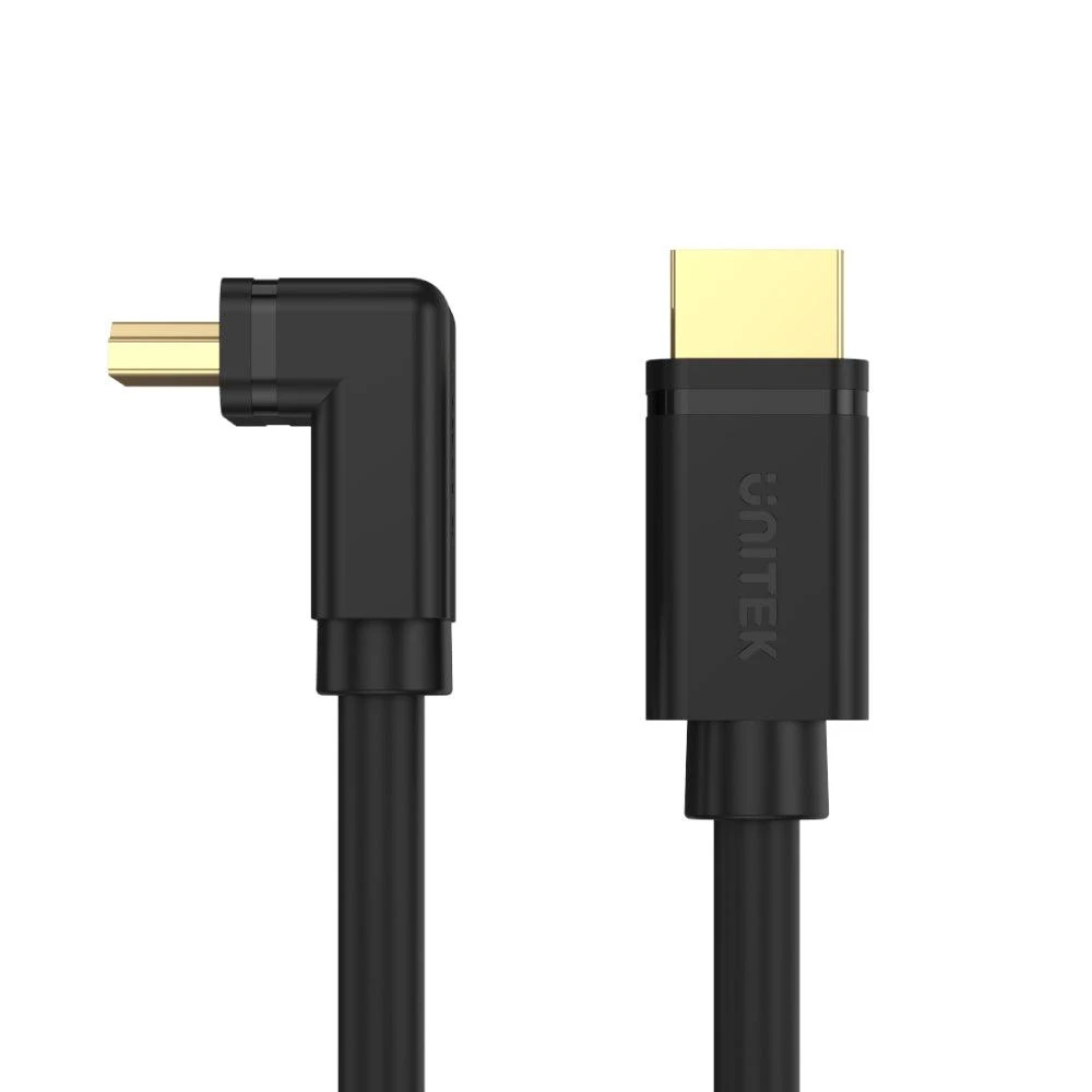 Unitek HDMI kabelis su 270 laipsnių kampine jungtimi