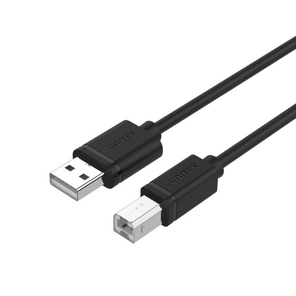 UNITEK Y-C421GBK Unitek USB 2.0 kabelis AM-BM, 5m Y-C421GBK