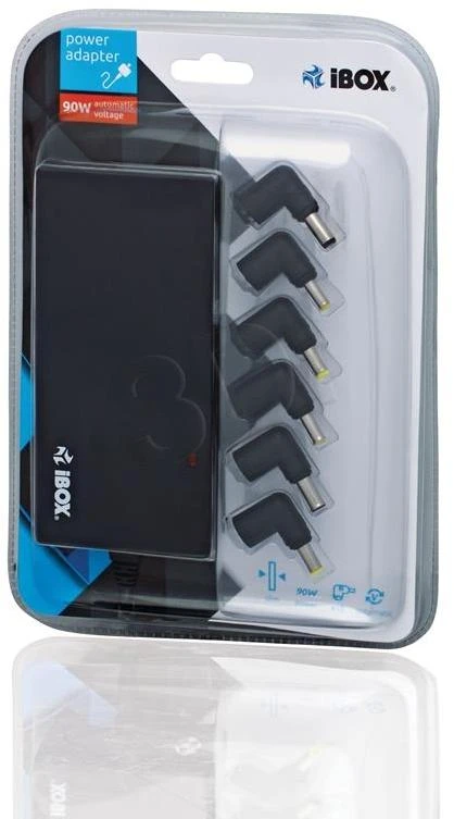 IBOX IUZ90WA 90W AUTOMATINIS UNIVERSALUS NEŠIOJAMOJO kompiuterinio kompiuterio MAITINIMO SLIM