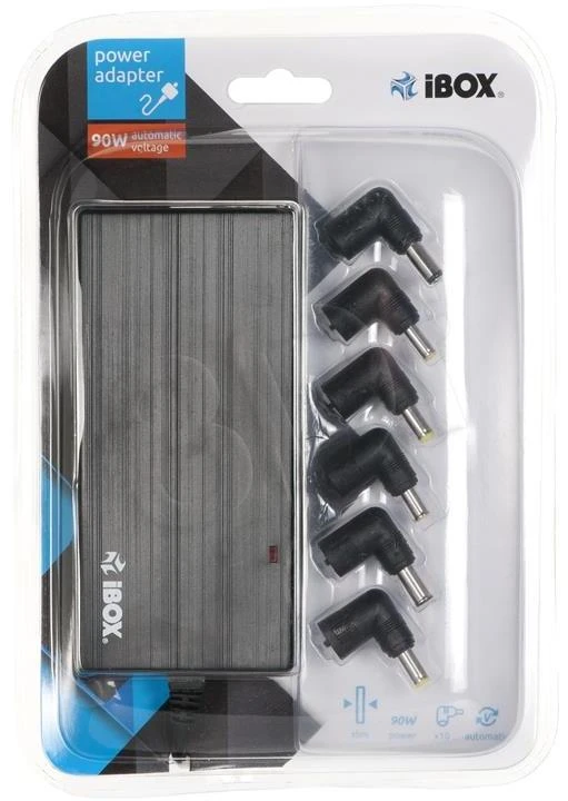 IBOX IUZ90WA 90W AUTOMATINIS UNIVERSALUS NEŠIOJAMOJO kompiuterinio kompiuterio MAITINIMO SLIM
