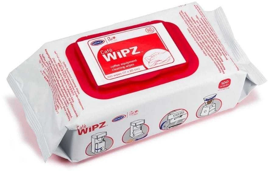 Urnex Cafe Wipz kavos aparatų valymo servetėlės, 100 vnt.