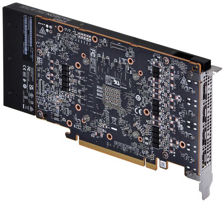 AMD GPU W7500 8GB GDDR6 128bit, 12Tflops, 4x DP 2.1, aktyvus ventiliatorius, RDNA3