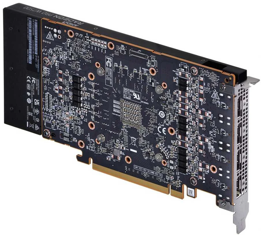 Vaizdo plokštė AMD GPU W7500 8GB GDDR6 128bit, 12Tflops, 4x DP 2.1, aktyvus ventiliatorius, RDNA3