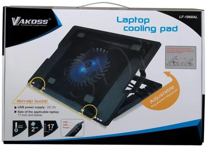 Aušinimo padas Vakoss 17" LF-1860 juodas