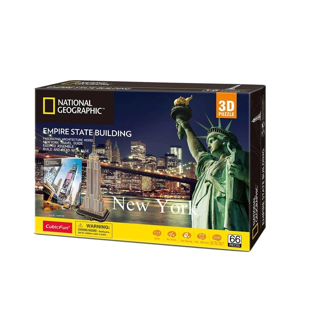 Dėlionė CubicFun 3D galvosūkis su pastatais Cubic Fun NG, 66 d.