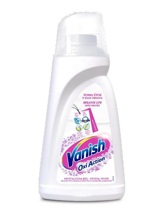 Gelis dėmėms šalinti VANISH Oxi Action Baltas, 1 l