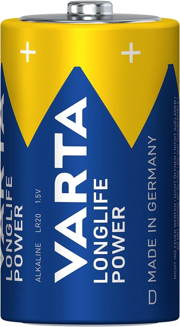 Varta Longlife Power LR20 D Alkaline Elementas. 2 Vnt. 