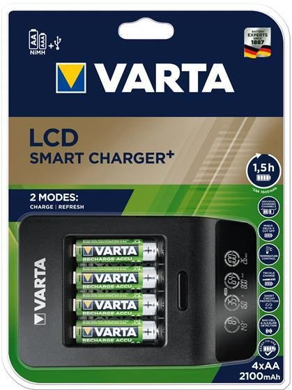 Varta LCD Smart + 4 x AA 2100 mAh 56706