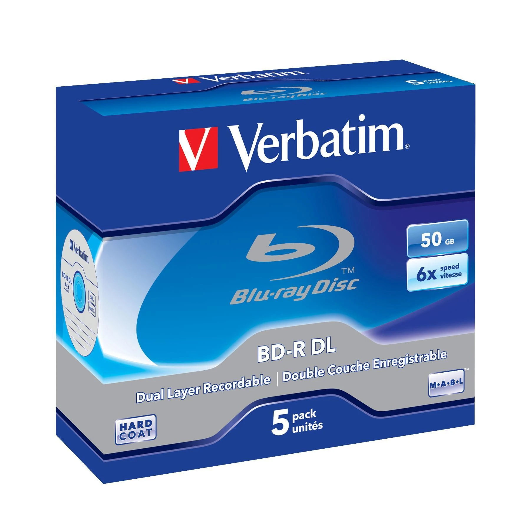 Verbatim 50GB BD-R DL diskų pakuotė