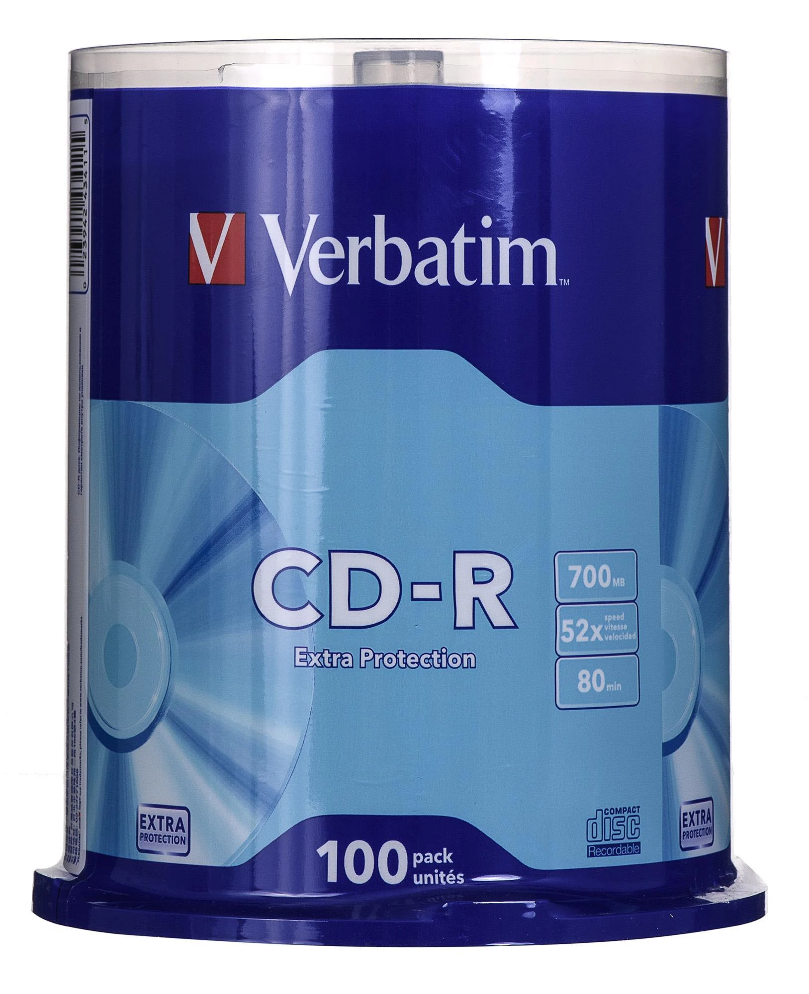 Verbatim CD-R 100 vnt. pakuotė dėžutėje