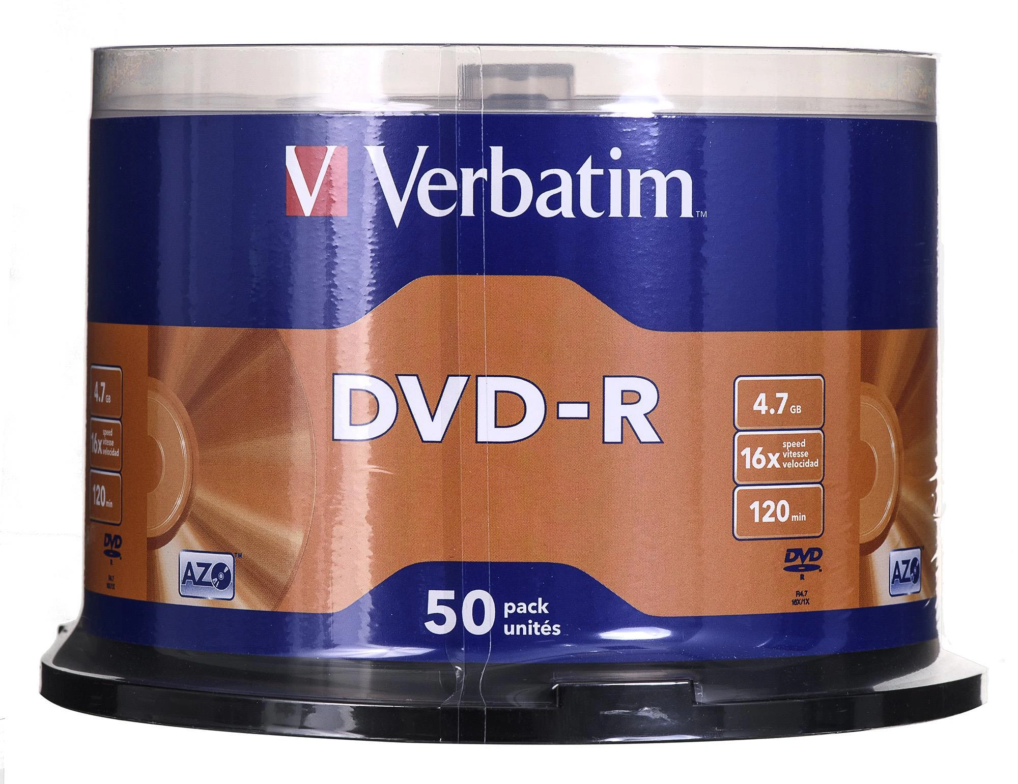 DVD-R Verbatim [ torto dėžutė 50 | 4,7 GB | 16x | matinis sidabrinis ]