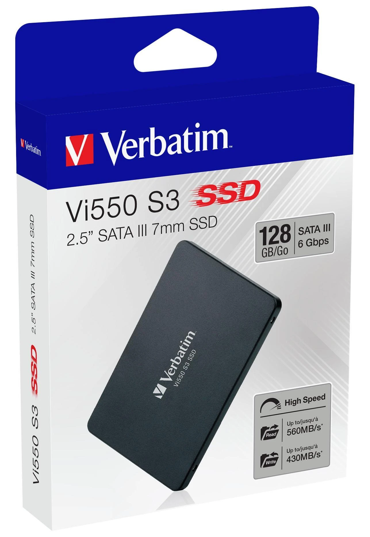 256GB Verbatim Vi550 S3 Phison 2,5 (6.3cm) SATAIII intern retail